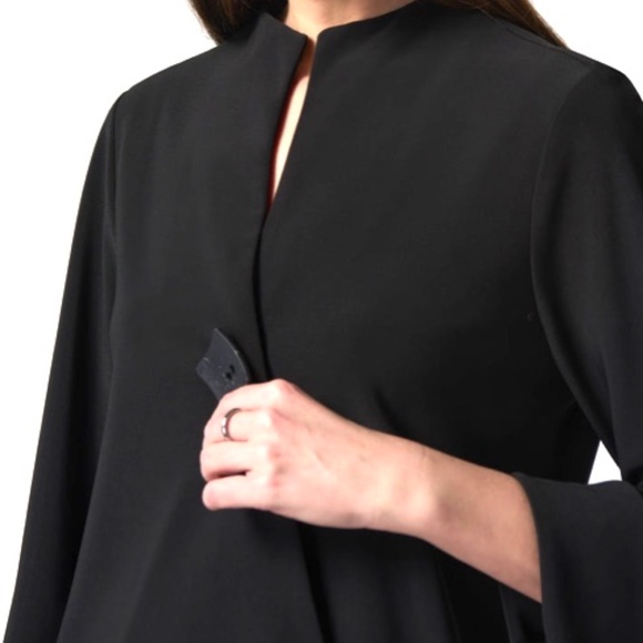 Joseph Ribkoff Asymmetric Jacket w/Cut Out Detail - Picture 8 of 9